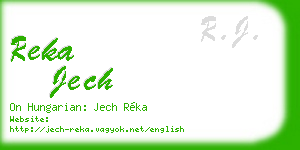 reka jech business card